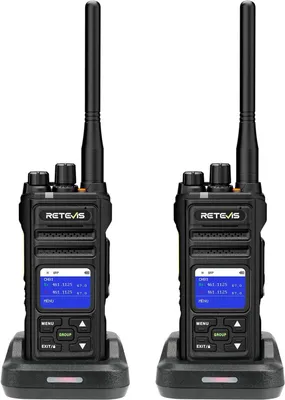 Produktbild von Retevis NR630S Funkgerät, Langstrecken Funkgeräte, 3-7km, IP67 wasserdicht,  LCD-Bildschirm, Gruppenanruf Walkie Talkie Professionell für Sicherheit