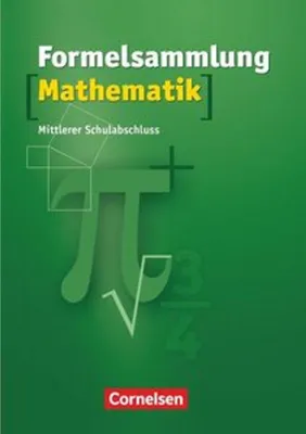 Obrázek produktu pro Formelsammlungen Sekundarstufe I - Mittlerer Schulabschluss Westliche Bundesländer (außer BY)