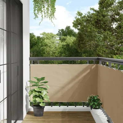 Produktbild von Möbel Glamour Balkon-Sichtschutz Beige 75x300 cm Oxford-GewebeHome - Beige