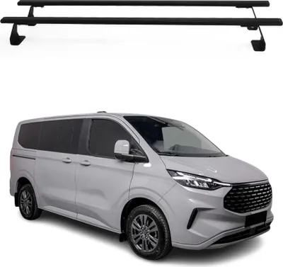 Produktbild von Dachträger Gepäkträger für Volkswagen Transporter T7 2024-2025 Schwarz 2 tlg