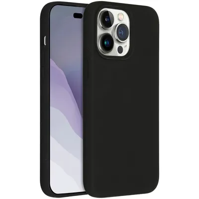Produktbild von Accezz Liquid Silikoncase mit MagSafe iPhone 14 Pro Max - Schwarz