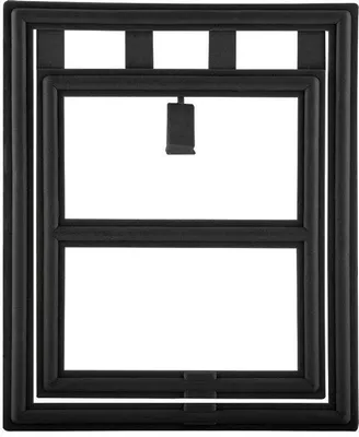 Image de Porte magnétique pour animaux de compagnie, pour chats et chiens, dimensions : 29 x 24 x 1 cm, couleur : noir, fermeture hermétique, durable, facile à installer