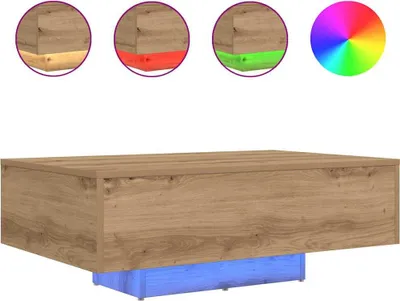 Immagine prodotto di vidaXL Tavolino in rovere artigianale 85 x 55 x 31 cm Materiale a base di legno