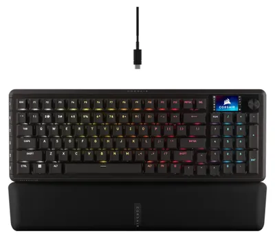 Obrázok produktu pre Corsair VANGUARD PRO 96, Kábel, USB, Mechanický spínač kláves, QWERTY, RGB LED, Čierna