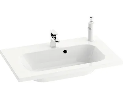 Productafbeelding van Wastafel voor kast RAVAK Chrome, gietmarmer, wit, 70 x 158, XJG01170000