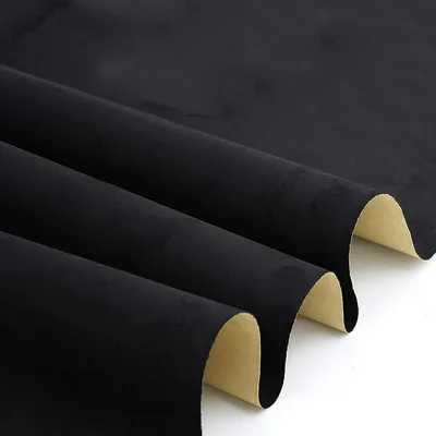 Productafbeelding van Microvezelstof, 15 cm × 150 cm, zelfklevend, suède-look, zwart