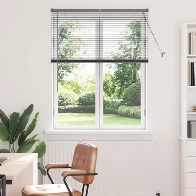 Produktbild von Fenster Jalousie Dunkelgrau 105 x 130 cm Aluminium