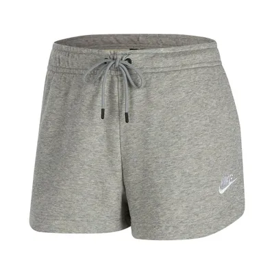 Produktbild von Nike W Nsw Essntl Flc Hr Short Ft Dk Grey Heather/White M