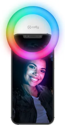 Image de Celly CLICKLIGHTRGBWH Panneau lumineux LED Rond Batterie