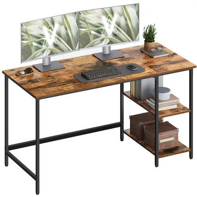 Produktbild von VASAGLE Schreibtisch mit 2 Regale Computertisch 140 x 75 x 60 cm