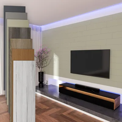 Produktbild von HEXIM Paneele aus MDF - Wandpaneele Wandverkleidung Holzpaneele Natur Wand Holzoptik Innen Holzverkleidung Verblender Dekorpaneele (1,04 m² Palomino)
