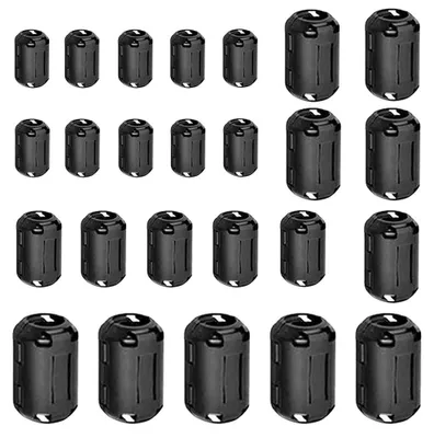 Ferritringkerne mit Clip, 25 Stück, 3,5–13 mm, Rauschfilter