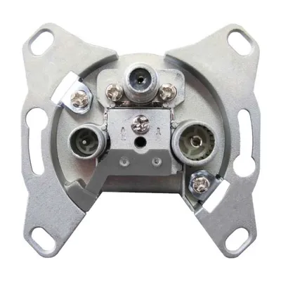 Produktbild von Dur-Line 3 Loch 18dB Programmierbare Unicable Durchgangsdose mit Schutzschaltung