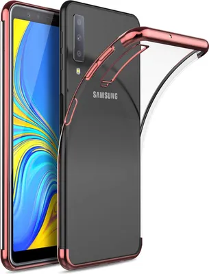 Zdjęcie produktu dla Pokrowiec TPU do Samsung Galaxy A70 / A70s Case Silicone Cover Transparent z kolorowym brandingiem etui na telefon komórkowy