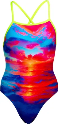 Produktbild von Funkita Sunset Delight Badeanzug Mädchen zum Binden, Kinder Größen:140