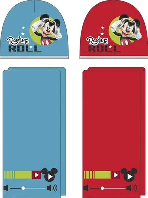 Produktbild von Mickey Maus 2tlg. Winterset Kindermütze Kinderschal Kinderhandschuhe WD9744 (Rot)