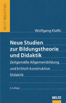 Immagine prodotto di Neue Studien zur Bildungstheorie und Didaktik