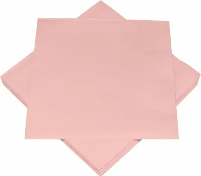 Obrázok produktu pre Jednofarebné 3-vrstvové ružové servítky 33 x 33 cm, 20 kusov
