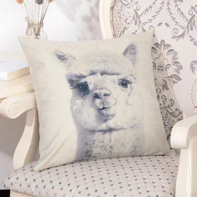 Image de Taie d'oreiller,Taie d'oreiller en lin,Taie d'oreiller animal,Taie d'oreiller décorative,Taie de coussin,Taie de coussin de siège