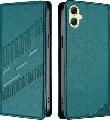 Image de Étui pour Samsung Galaxy A05, étui en cuirPolyuréthaneavec fente pour cartes et fonction stand Grün