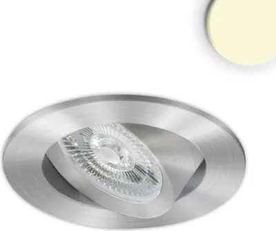 Produktbild von ISOLED LED Einbauleuchte Slim68 Alu gebürstet, rund, 9W, warmweiß, dimmbar
