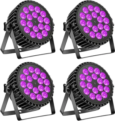 Immagine prodotto di Illuminazione per palco DMX512 - Faro a LED per palco - Lampada PAR - Luci per discoteca - Illuminazione per DJ - 200W, a basso consumo energetico