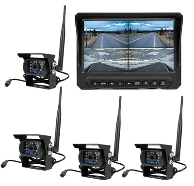Produktbild von PNI TRK504 kabelloses Videoüberwachungsset für LKW-DVR mit LCD-Monitor und 4 Kameras