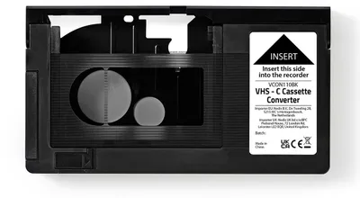 Produktbild von Nedis VHS Adapter - Konversation: VHS-C zu VHS - Plug and Play - Schwarz