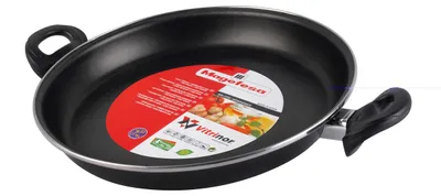 Produktbild von MAGEFESA Black - Paellapfanne 34 cm aus emailliertem Stahl außen schwarz Antihaf