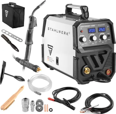 Produktbild von STAHLWERK Schweißgerät MIG MAG 200 ST IGBT Schutzgas mit 200 Ampere MMA E-Hand