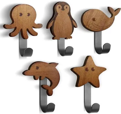 Produktbild von Houten Kinderkapstok mit Meer-Thema für jeden Raum