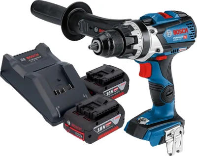 Image de Bosch GSR 18V-110 C Professional Perceuse-visseuse sans fil 18 V 110 Nm Brushless + 2x batterie 4,0 Ah + chargeur