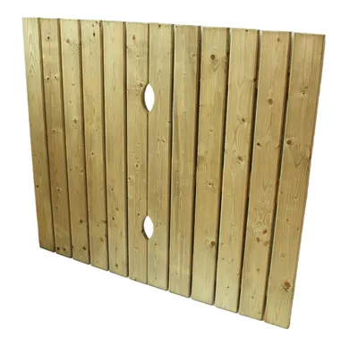 Produktbild von Sandkastendeckel Bär aus Kiefernholz imprägniert Holzdeckel Abdeckung Größe: 105 x 120 cm