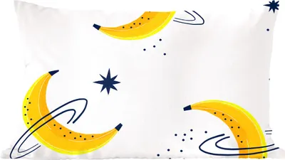 Produktbild von MuchoWow® Zierkissen Sofakissen Wohnzimmer Dekokissen 50x30 cm Kinderzimmer - Banane - Raum - Wohnzimmerdekoration - Polster mit Photo