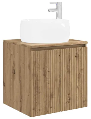 Obrázek produktu pro vidaXL Nástěnné umyvadlo Artisan – dub 49,5 x 44,5 x 66 cm
