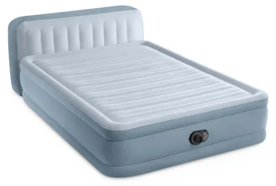 Produktbild von INTEX 64450ND Luftbett DuraBeam Headboard Queen 236x152x86cm mit Pumpe Gästebett