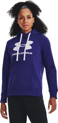 Produktbild von Under Armour Rival Fleece Logo Hoodie-Blau 1356318-468__XS