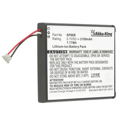 Produktbild von Akku kompatibel mit Sony SP86R - Li-Ion 2100mAh - für PlayStation Vita 2007, PS Vita 2007, PCH-2007, PSV2000