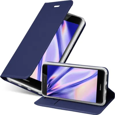 Produktbild von Cadorabo Handyhülle für Huawei P8 LITE 2017 / P9 LITE 2017 Schutz Hülle in Blau Cover Etui Book Case Booklet