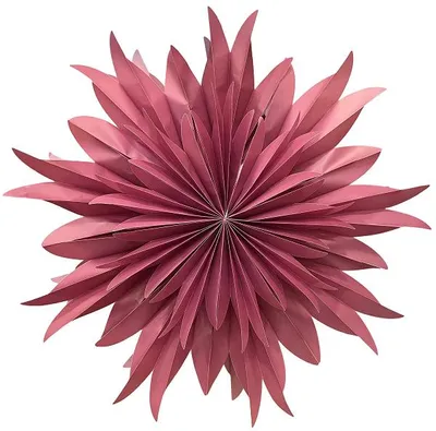 Only Natural – Papier-Lampenschirm – Rot – 40 cm – Ansicht 1