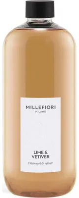 Image de Millefiori Milano, recharges pour diffuseur, senteur citron vert et vétiver, 500 ml
