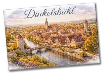 Produktbild von Dinkelsbühl Altstadt Souvenir Souvenir Magnet Vintage