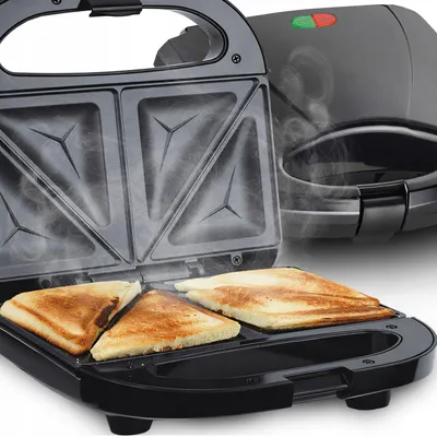 Produktbild von Sandwichmaker 750 W keramisch mit Thermostat und rutschfester Basis Retoo