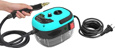 Immagine prodotto di Pulitore a vapore portatile, portatile, alta temperatura, UE, blu