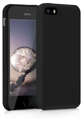 Produktbild von kwmobile 42766.01, Hauthülle, Apple, iPhone SE/5/5S, 10,2 cm (4"), Schwarz