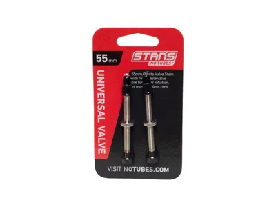 Produktbild von Stan's NoTubes Brass Valves, Service-Set, Scheibenbremse-Rotorrichtmaschine für Fahrräder, Rad, Schwarz, Stahl, 55 mm, 21 g