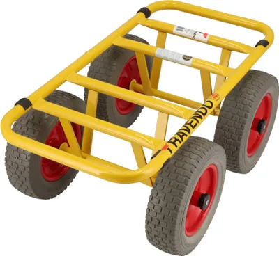 Produktbild von RAVENDO Plattenwagen Lasten Karre Transporthilfe Schwerlast Wagen PolyurethanRad 300kg