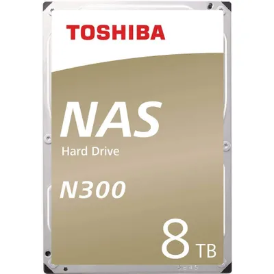 Produktbild von Toshiba N300 Interne HDD 3.5 Zoll 8TB SATA III Bulk HDWN180UZSVA