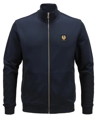 Obrázok produktu pre Belstaff, pánska mikina s zipsom, tmavomodrá farba: veľkosť XXXL