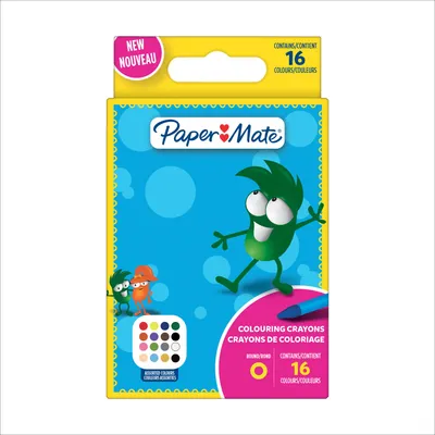 Immagine prodotto di Pastelli a cera Paper Mate 2168272 assortiti 16 pezzi.